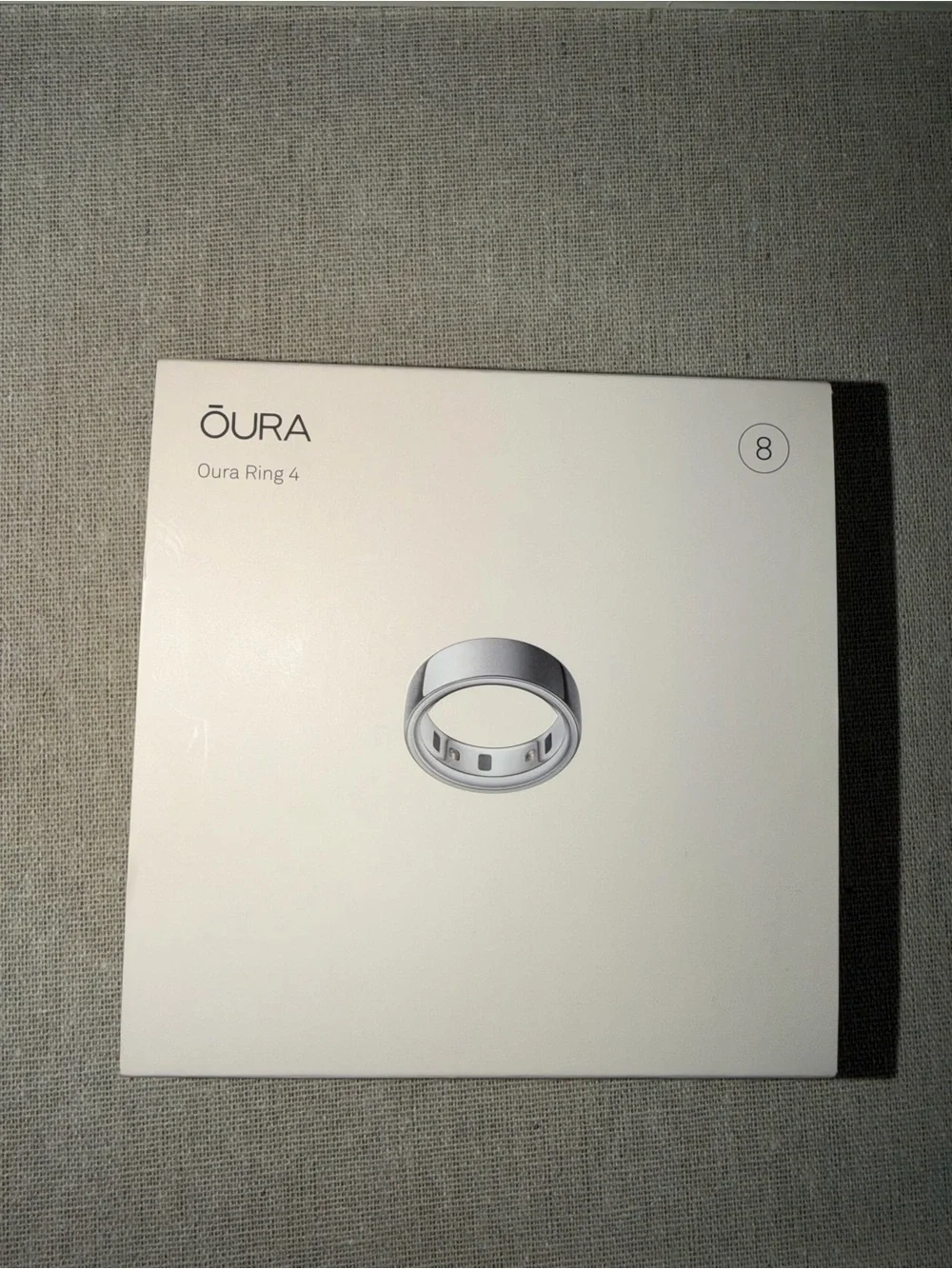 Oura Ring 4 Silver Size 8 – Like New – Complete Set – $200
